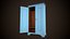3D Old painted wardrobe
