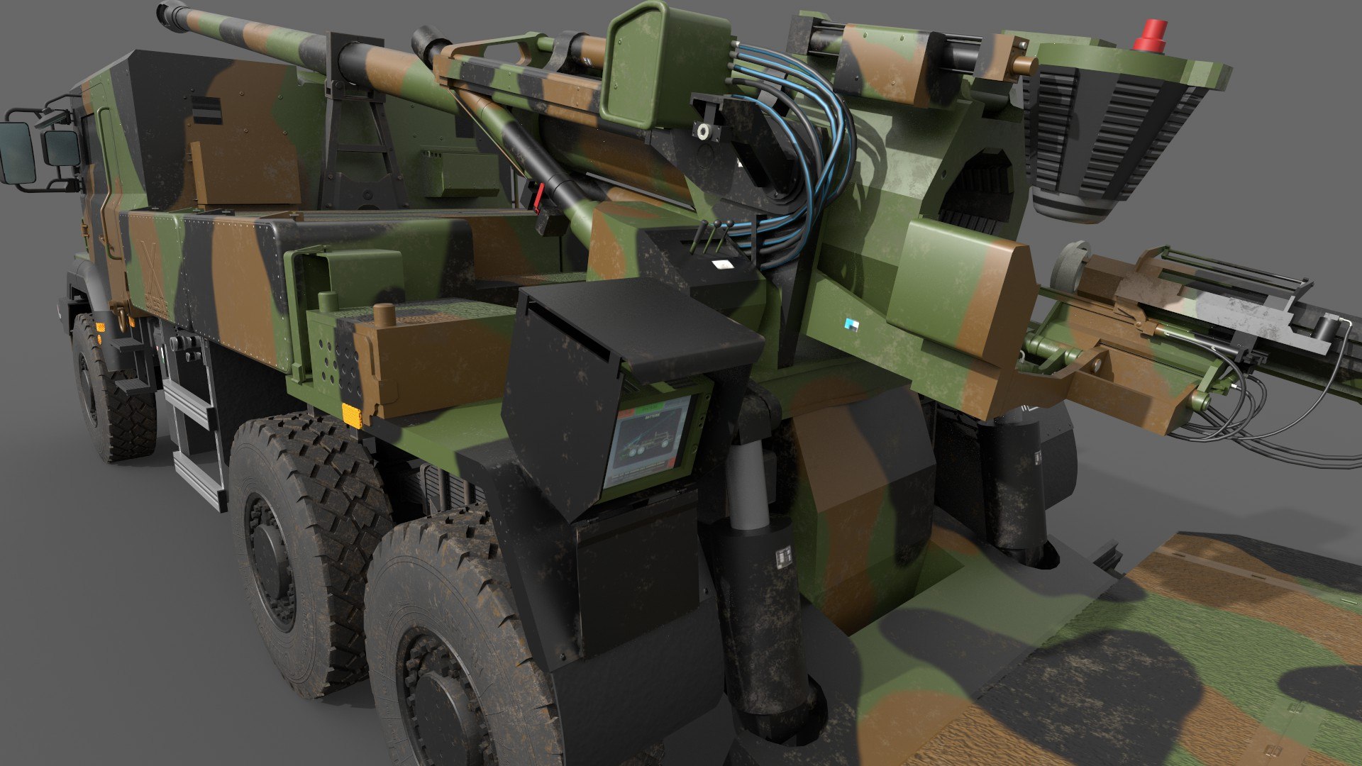 3D Caesar MK1   Caesar MK2 Self Propelled Howitzer 155mm https://p.turbosquid.com/ts-thumb/oJ/WxBTVC/4E/9/jpg/1774012858/1920x1080/fit_q87/4b499e088104586f61e63fdb614728f65ab629e8/9.jpg