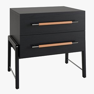 3D Magnolia 2-Drawer Nightstand model