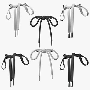Collection Shoelace 6 in 1 PBR 3D model