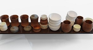 tableware dishes 3D model
