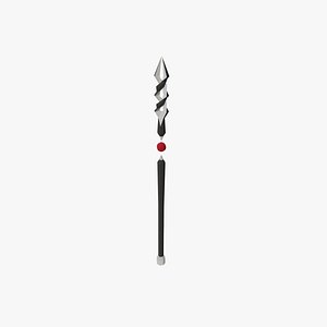 LOW POLY Dark Staff 3D model