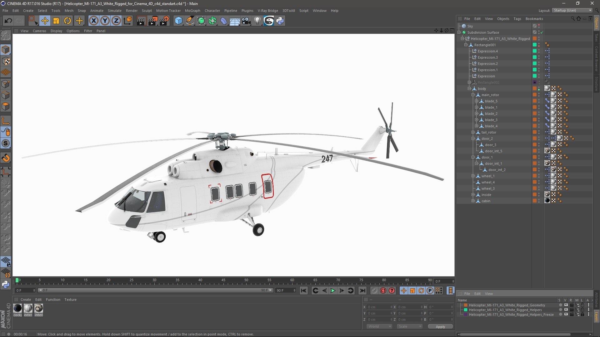 Helicopter MI-171 A3 White Rigged for Cinema 4D 3D model https://p.turbosquid.com/ts-thumb/oJ/qtTHf6/2E/helicoptermi171a3whiteriggedforcinema4dvray3dmodel079/jpg/1710696167/1920x1080/fit_q87/6554fbfe2ef92d435d39caff715e768e07ffd027/helicoptermi171a3whiteriggedforcinema4dvray3dmodel079.jpg