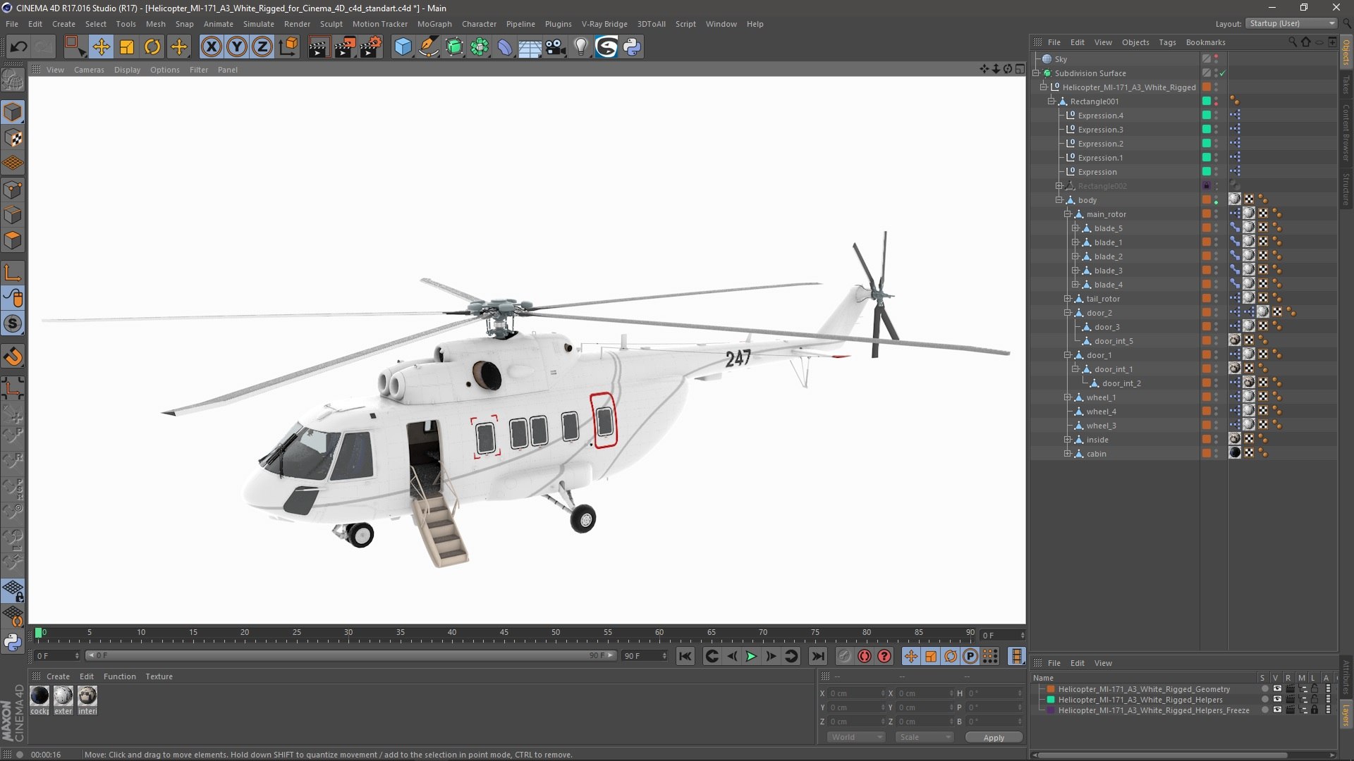 Helicopter MI-171 A3 White Rigged for Cinema 4D 3D model https://p.turbosquid.com/ts-thumb/oJ/qtTHf6/9J/helicoptermi171a3whiteriggedforcinema4dvray3dmodel082/jpg/1710696180/1920x1080/fit_q87/7e41b31d0a62ba96b22993685100825b459cad8b/helicoptermi171a3whiteriggedforcinema4dvray3dmodel082.jpg