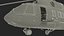Hélicoptère MI-171 A3 Blanc Rigged pour Cinema 4D