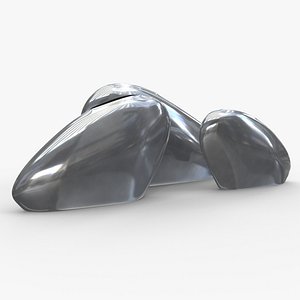 Aluminium Vase Set 3D model