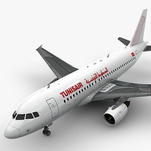 AirbusA319-100TUNISAIRL1470 3D model