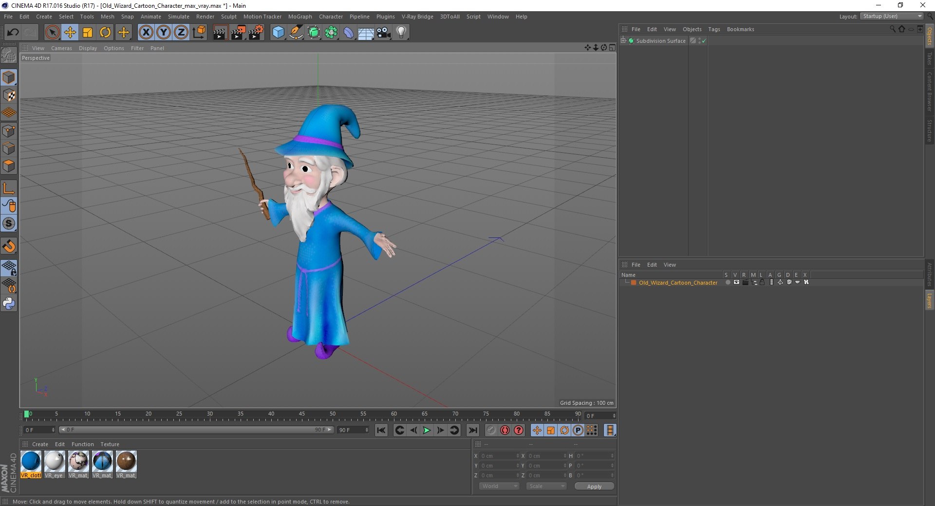 Old Wizard Cartoon Character Model - TurboSquid 2131008