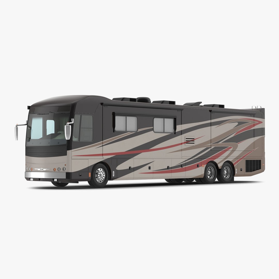 American Recreation Vehicle RV Simple Interior 2 3D model preview