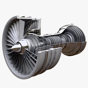 Turbofan Engine Cutaway