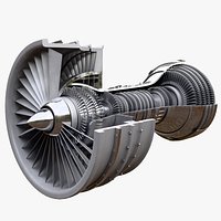 Turbofan Engine Cutaway