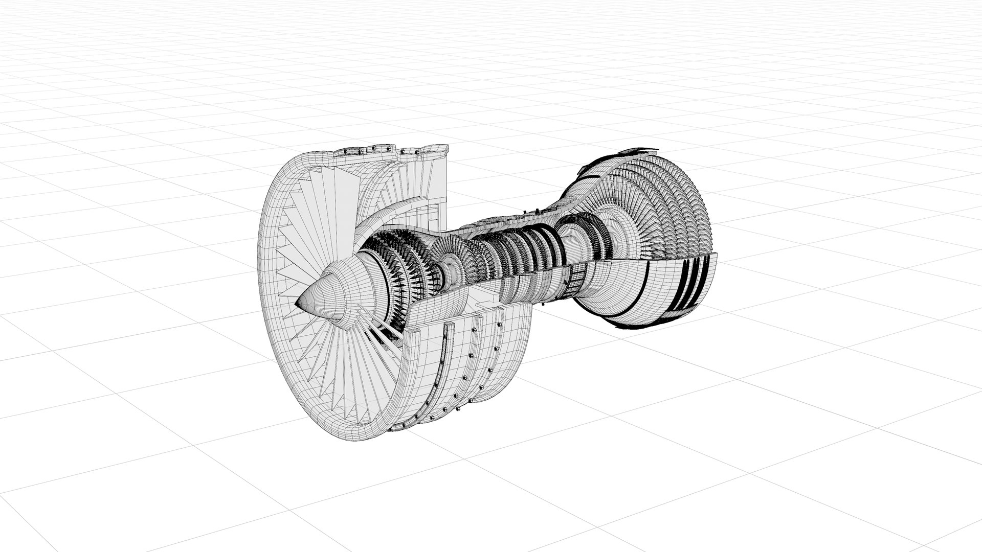 Turbofan Engine Cutaway 3D model https://p.turbosquid.com/ts-thumb/oK/7JLNEU/w3/w10/png/1757968425/1920x1080/fit_q87/9acfacba1b5c13fb7595766270800f693907ea9e/w10.jpg