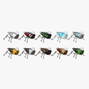 10 Insect Robot F Collection - SciFi Character Design