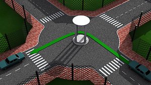 Sample 3D Illustration of Traffic Rule