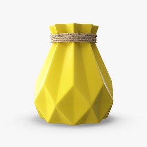 Porcelain Modern Diamond shape Vase