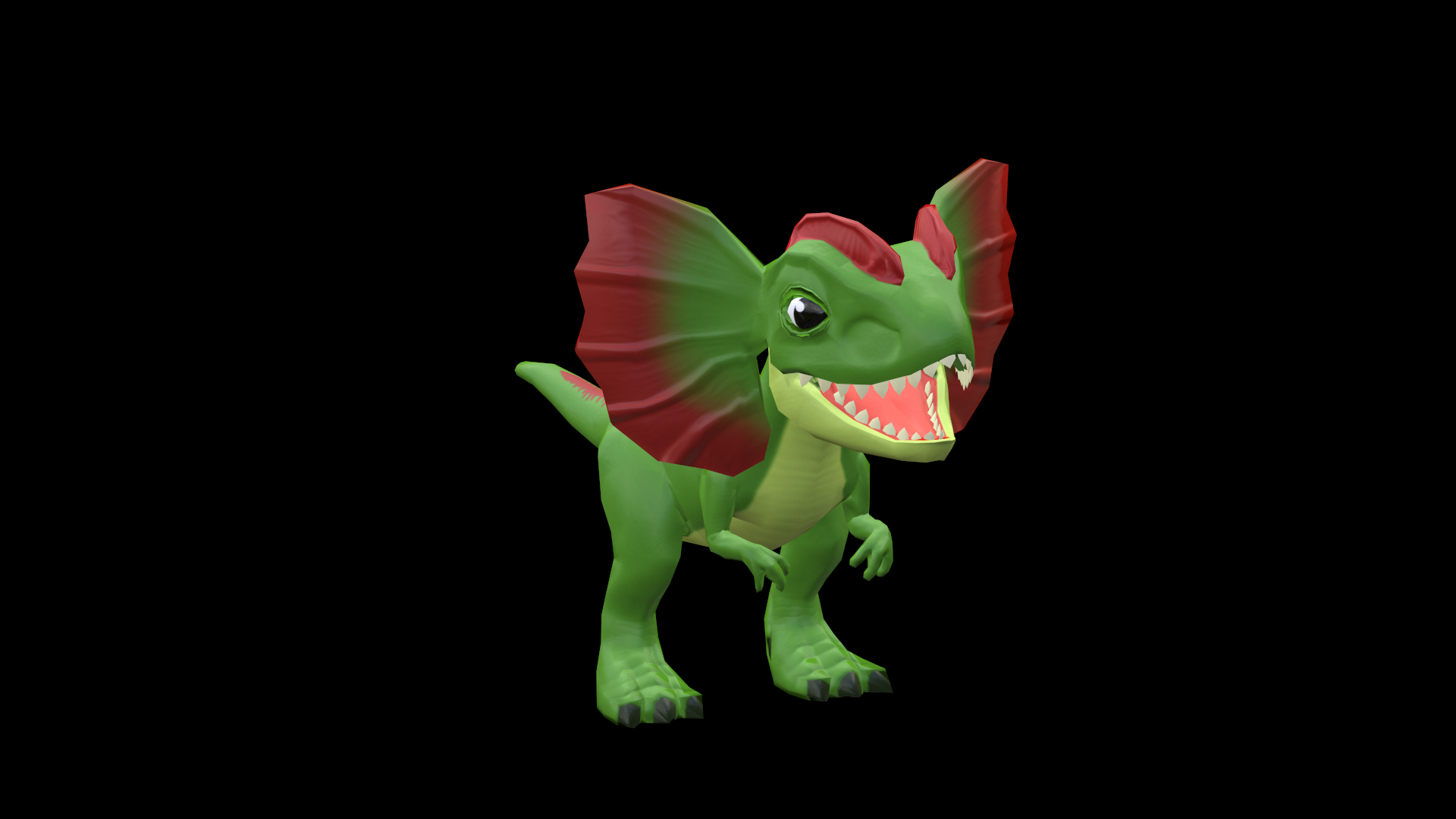 3D Model Dilophosaurus Teen - Dinosaur Character - TurboSquid 2195157