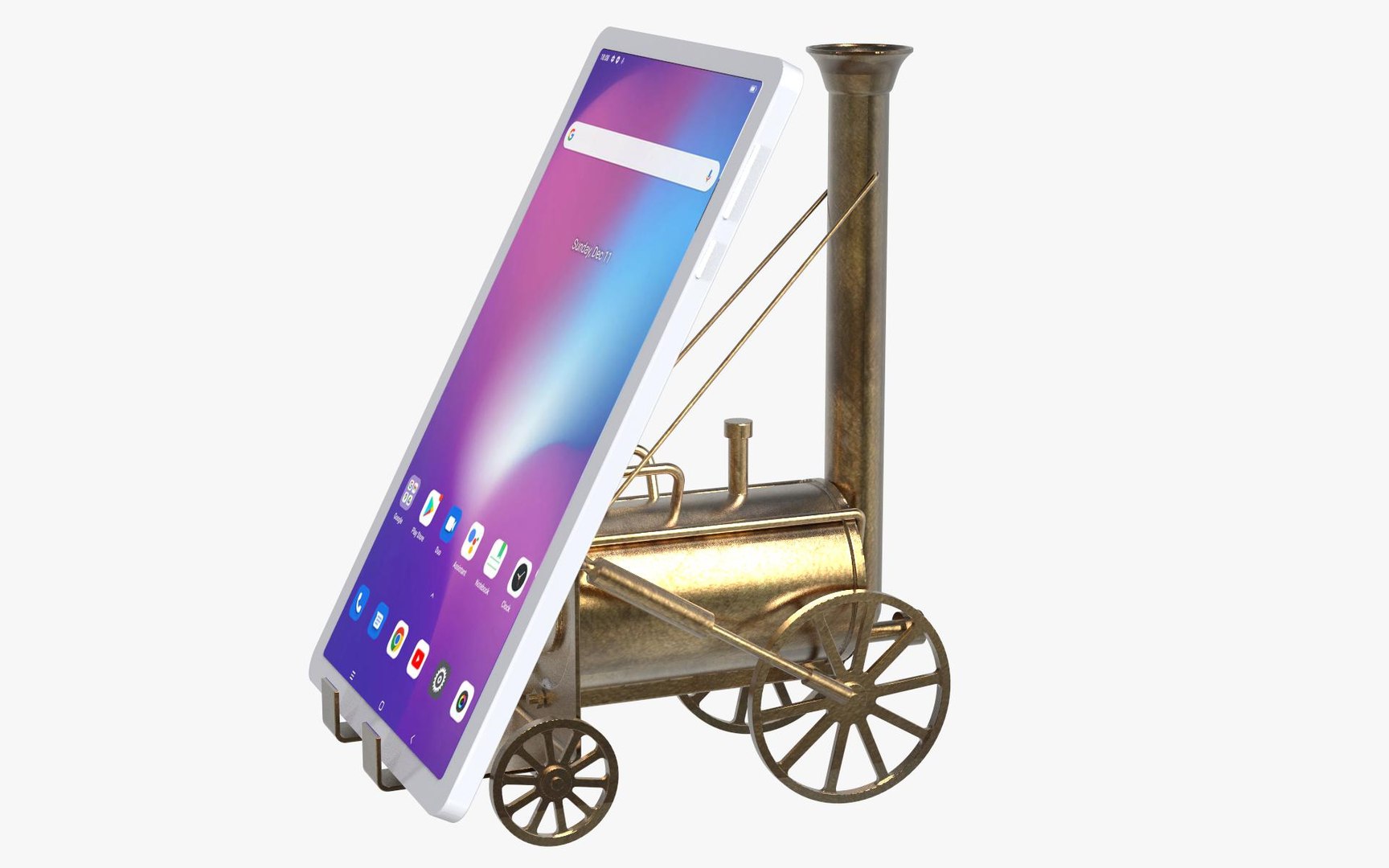Locomotive Tablet And Phone Stand 3D Model - TurboSquid 2267063