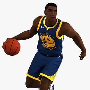 Black Basketball Player HQ 003