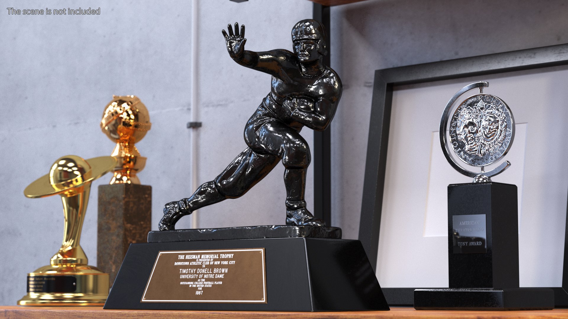 Who Is The Heisman Modeled After Heisman Memorial Trophy Black Model - TurboSquid 1987637