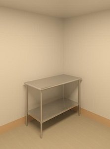 stainless steel table 3d max