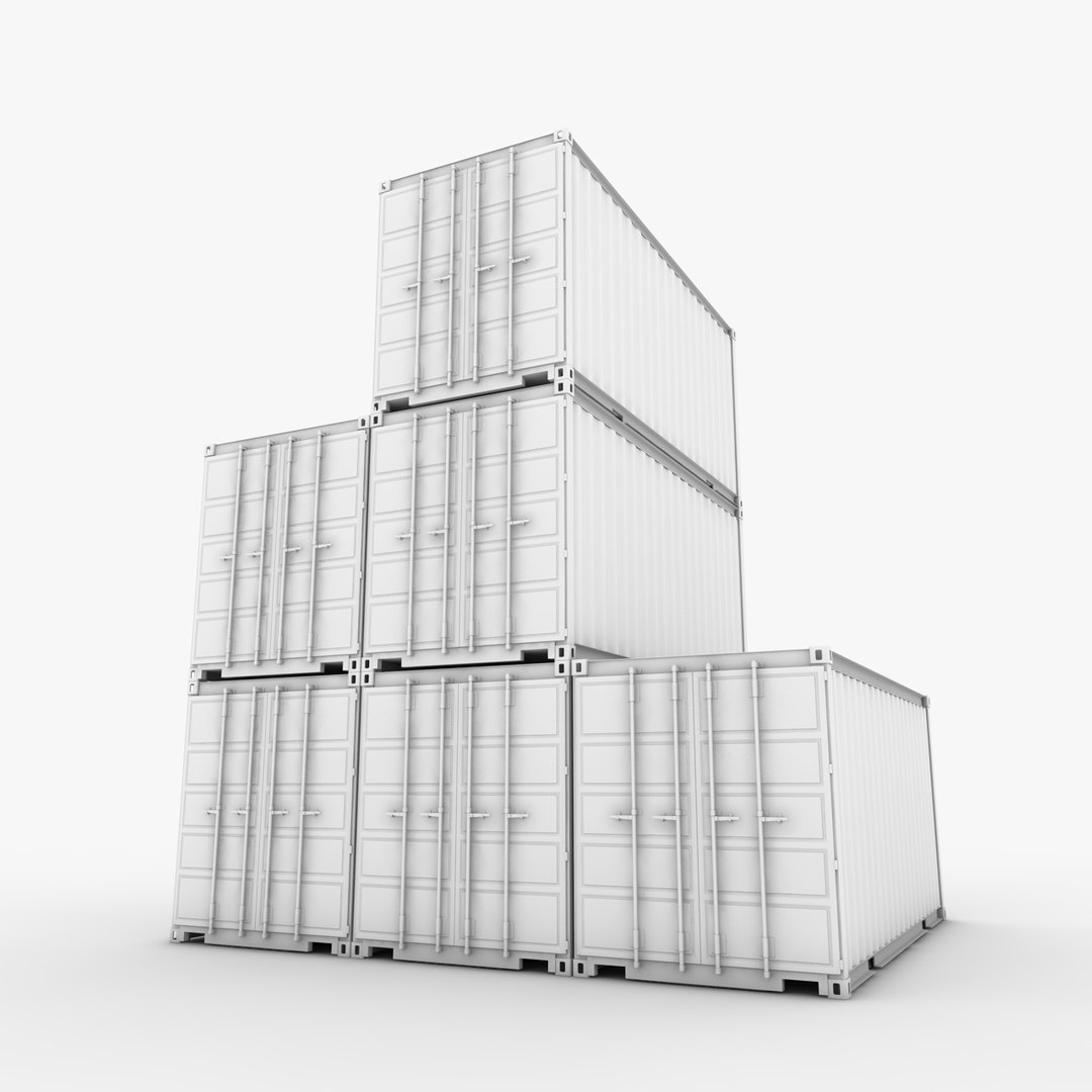 3d 20 Container Model