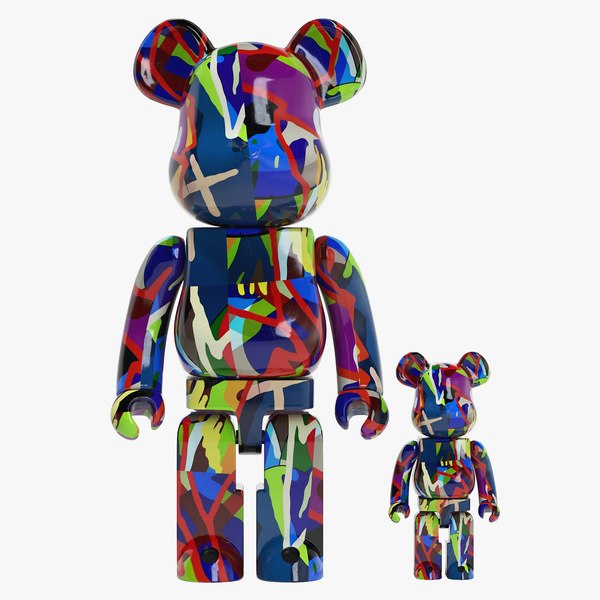 BearBrick KAWS Dissected Black