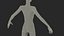 3D Mannequin Female Black Rigged for Maya