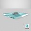 Stealth Naval Catamaran Warship on Water