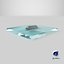 Stealth Naval Catamaran Warship on Water