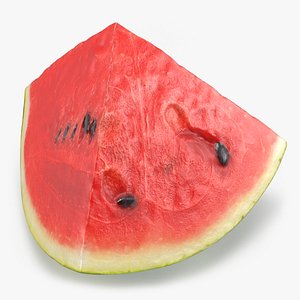 Watermelon Slice 02 3D model