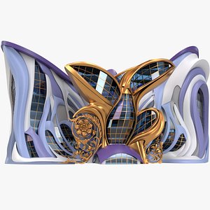 3D Metaverse Shopping Mall Building X6 Concept