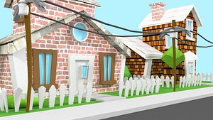 house cartoon 3d model