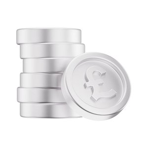 3D Coin Pound Stack Icon