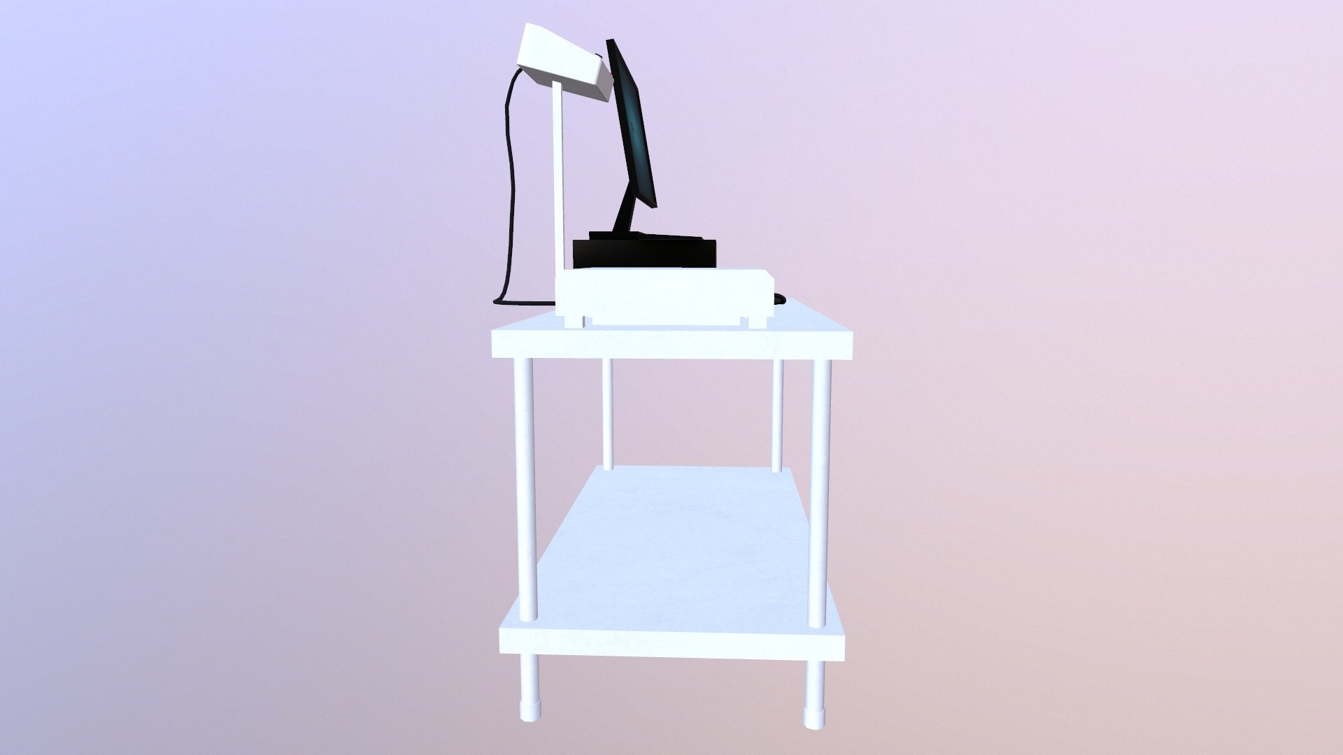 Industry Computer Table 3D Model - TurboSquid 2323107