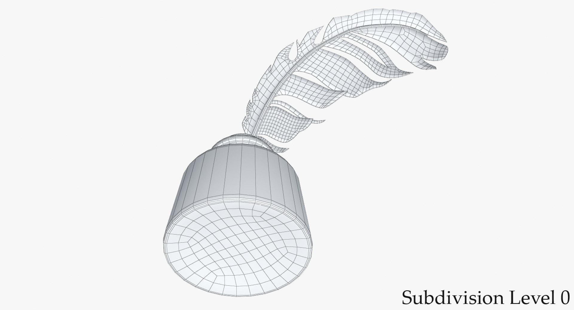 3D model inkwell quill - TurboSquid 1274949