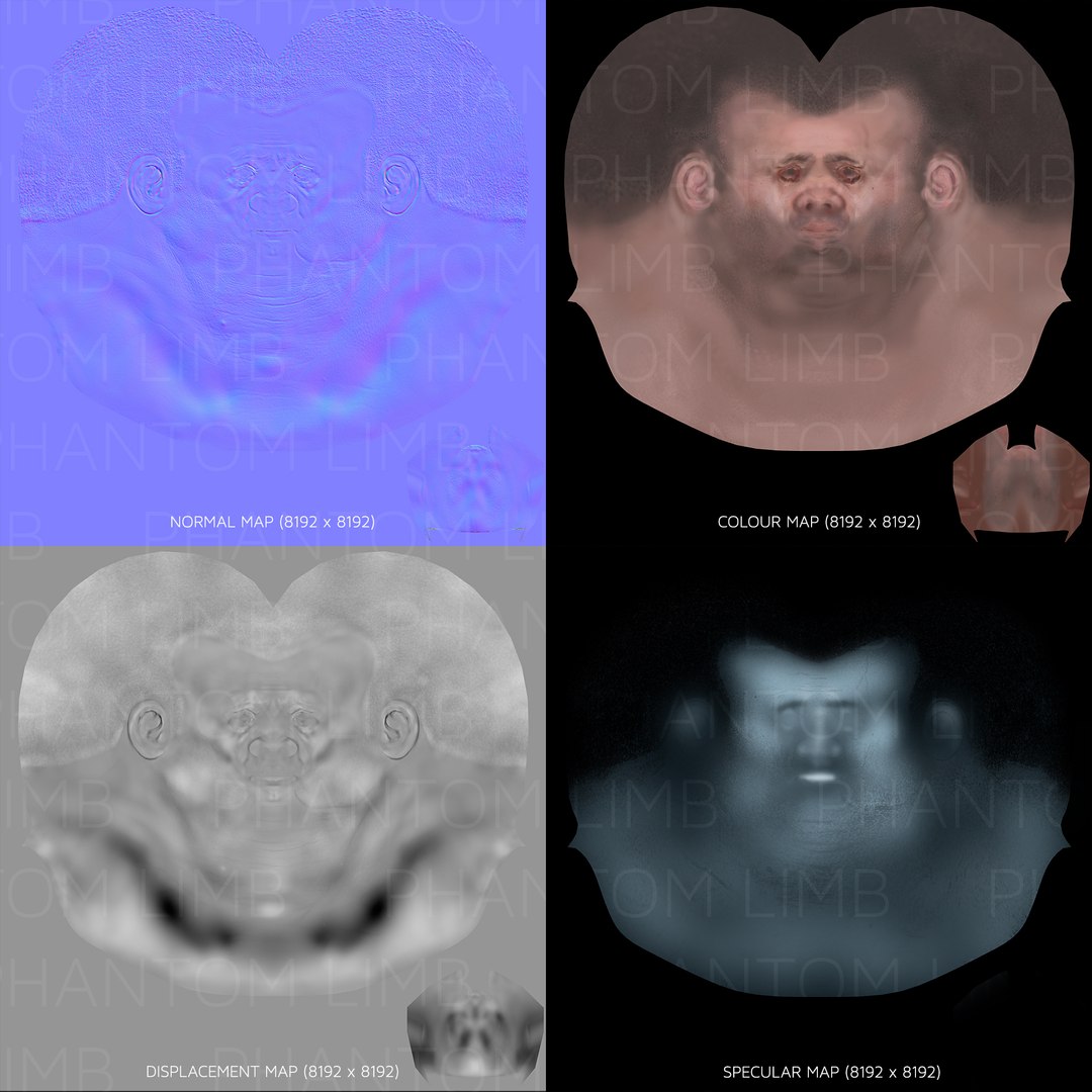 Fighter - Male Head Obj