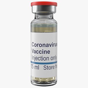 COVID 19 Vaccine Vial 15ml Red Cap