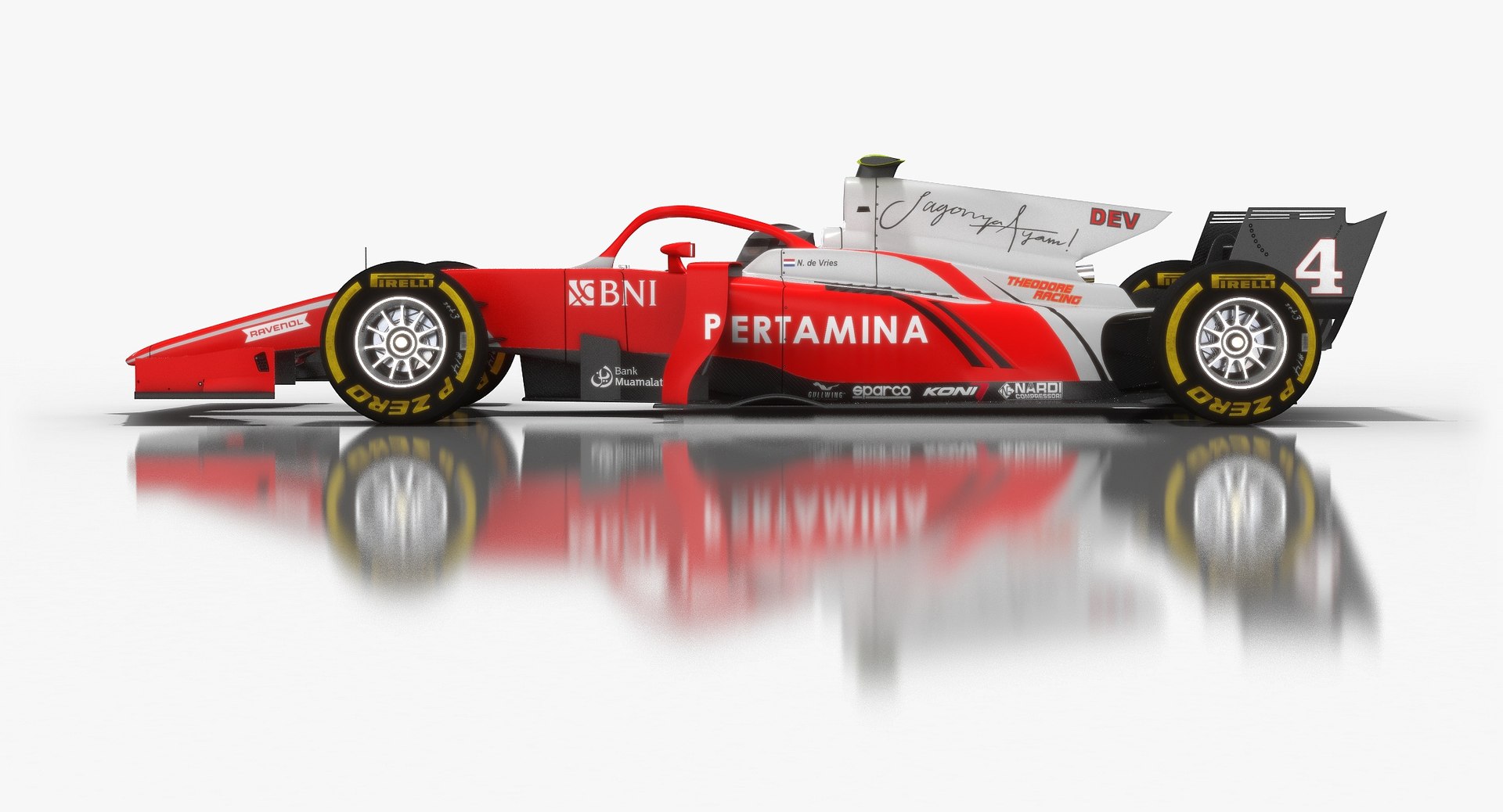 3D pertamina prema theodore racing - TurboSquid 1282218