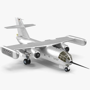 Hover Jet Dornier Do 31 Rigged for Cinema 4D 3D