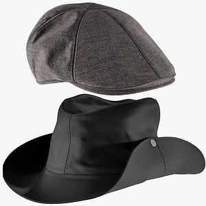 realistic hats 5 collections model