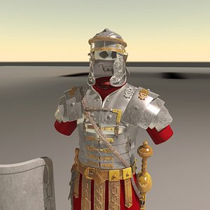 3d model roman armor