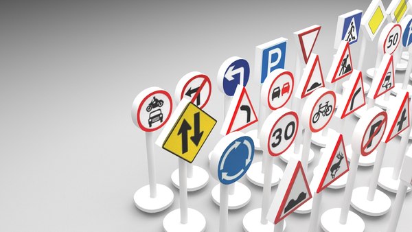 3D model Toy Road Signs Set - TurboSquid 1874466