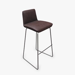 Bar Stool Low-poly PBR