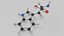 Tryptophan molecule model