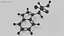 Tryptophan molecule model