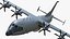 Medium Military Transport Aircraft Shaanxi Y 9 Rigged 3D model