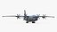 Medium Military Transport Aircraft Shaanxi Y 9 Rigged 3D model