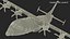 Medium Military Transport Aircraft Shaanxi Y 9 Rigged 3D model
