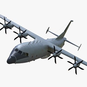 Medium Military Transport Aircraft Shaanxi Y 9 Rigged