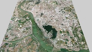 Cityscape Hanoi Vietnam 3D model